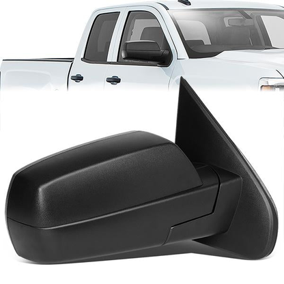 RETROVISORES EXTENDIBLES TOWING MIRROR - 14-18 CHEVY SILVERADO 1500, GMC SIERRA 1500 / 15-18 CHEVY SILVERADO 2500HD, 3500HD, GMC SIERRA 2500HD, 3500HD - RIGHT - POWERED W/HEATED - BLACK