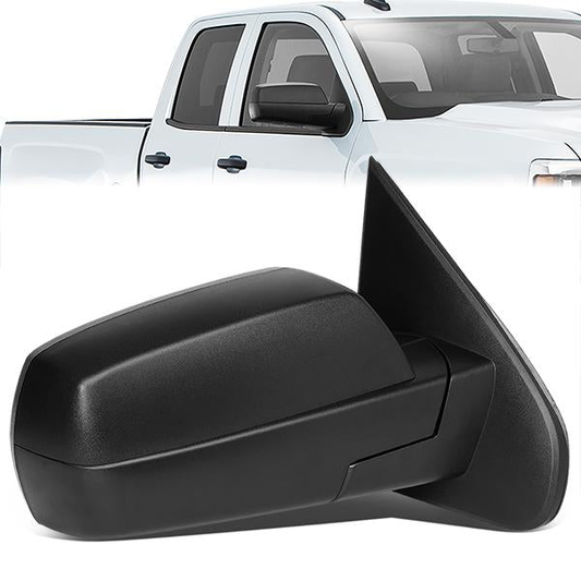 RETROVISORES EXTENDIBLES TOWING MIRROR - 14-18 CHEVY SILVERADO 1500, GMC SIERRA 1500 / 15-18 CHEVY SILVERADO 2500HD, 3500HD, GMC SIERRA 2500HD, 3500HD - RIGHT - POWERED W/HEATED - BLACK