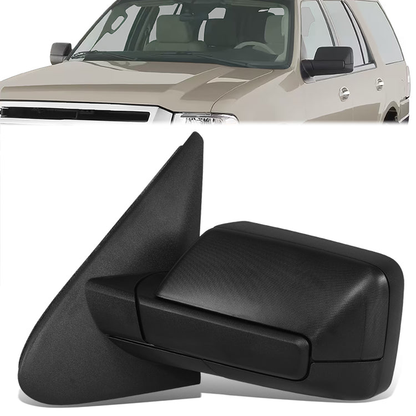 RETROVISOR MIRROR - OE STYLE - FORD EXPEDITION 11 - WITH POWER WITH HEATED WITH TURN SIGNAL - DRIVER SIDE - PAINT TO MATCH - BLACK