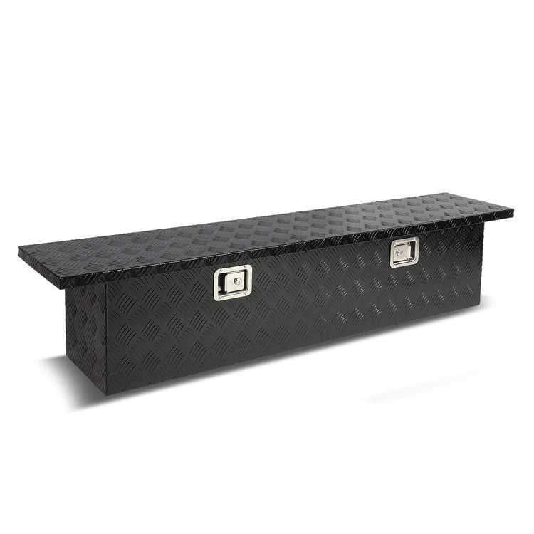 CAJA DE HERRAMIENTAS TRUCK CROSSOVER - W/ LOCK & KEY - ALUMINUM - 60" X 12" X 14" - BLACK