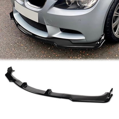 LIP FRONTAL 09-11 BMW - FITS ONLY 328I, 328I XDRIVE, 335D, 335I, 335 X DRIVE SEDAN MODELS - DOES NOT FIT M3, M-TECH, AND M-SPORT BUMPERS - REQUIRES DRILLING BUMPER FOR INSTALLATION - 3PC - PAINTED GLOSS BLACK