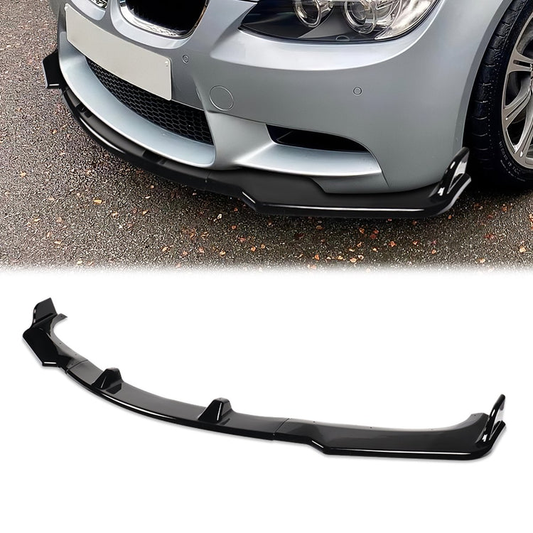 LIP FRONTAL 09-11 BMW - FITS ONLY 328I, 328I XDRIVE, 335D, 335I, 335 X DRIVE SEDAN MODELS - DOES NOT FIT M3, M-TECH, AND M-SPORT BUMPERS - REQUIRES DRILLING BUMPER FOR INSTALLATION - 3PC - PAINTED GLOSS BLACK