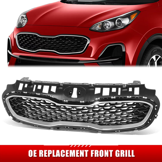 PARRILLA GRILLE - KA  SPOTAG 17-19/20-21/ GRILLE ASS'Y 20-21/ W/CHROME/PAINTED-BLACK/ W/O NIGHTFALL EDITION TYPE 1/ (EX, LX, S, SX TURBO)//PARTS.NO,KI1200217//OEM NO,86350D9610