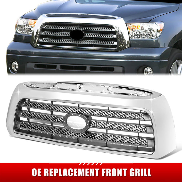 PARRILLA GRILLE - TY TUNDR '07-'13/ GRILLE ASS'Y 07-09/ SILVER-GRAY W/CHROME FRAME/ (LIMITED)