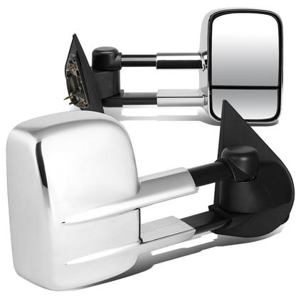 RETROVISORES EXTENDIBLES TOWING MIRROR - 97-03 FORD F-150 - PAIR - MANUAL W/O HEATED W/O SIGNAL - FITS STANDARD AND EXTENDED CAB ONLY, DOES NOT FIT CREW CAB - CHROME