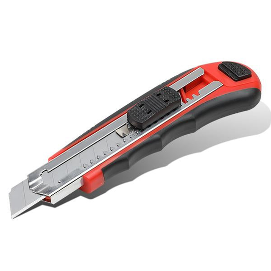 HERRAMIENTAS DNA LOGO - W/ 8 SPARE BLADES - BLACK / RED RUBBER GRIP