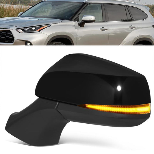 RETROVISOR MIRROR - TOYOTA HIGHLANDER 2020-2024 - WITH POWER - WITH HEATED GLASS - WITH SIGNAL - WITH BLIND SPOT - OE STYLE - DRIVER LEFT SIDE
