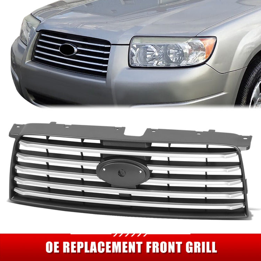 PARRILLA GRILLE - SB FORSTER '06-'08/ GRILLE ASS'Y/ W/PRIMED-SILVER/BLACK/ (W/O SPORT)(BASE)/ (EU=USA)//PARTS.NO,SU1200136//OEM NO,91121SA082