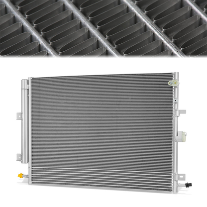 CONDENSADOR FORD EDGE 2015-2018 / LINCOLN MKX 2016-2018 - FOR 3.5L 3.7L MODELS - ALUMINUM - SILVER
