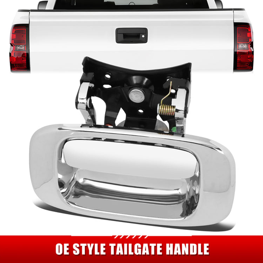 MANIJA DOOR HANDLE COVERS - 99-07 SILVERADO SIERRA 1500-3500 - ABS PLASTIC / STAINLESS STEEL - CHROME