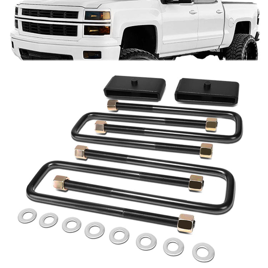 KIT ELEVACION 99-22 CHEVY SILVERADO 1500 / 99-22 GMC SIERRA 1500 - REAR - 1" LIFT - LEAF SPRING MOUNT