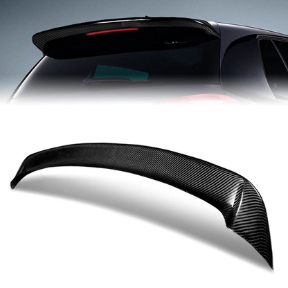 SPOILER CAR TRUNK SPOILER - 10-13 VOLKSWAGEN GOLF - CARBON FIBER BLACK
