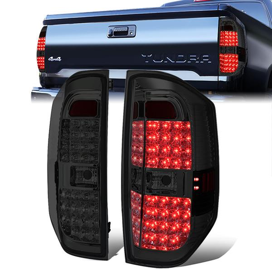 FAROS TRASEROS 14-18 TOYOTA TUNDRA - FULL LED - CHROME / SMOKE