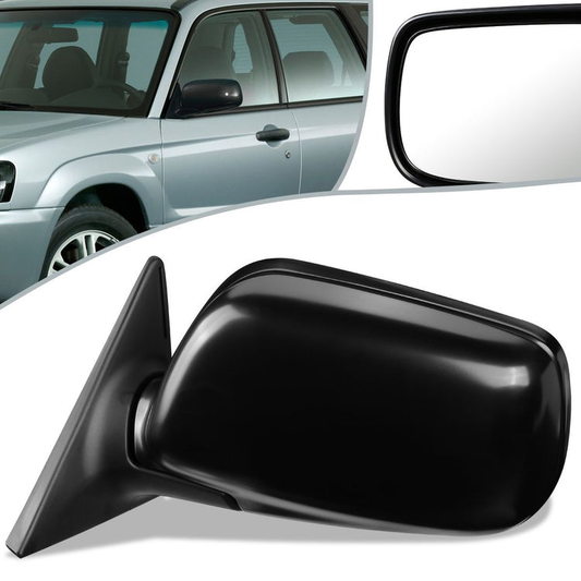 RETROVISOR MIRROR - OEM - 03-05 SUBARU FORESTER XS XT - POWERED - HEATED - TEXTURED - BLACK - LEFT