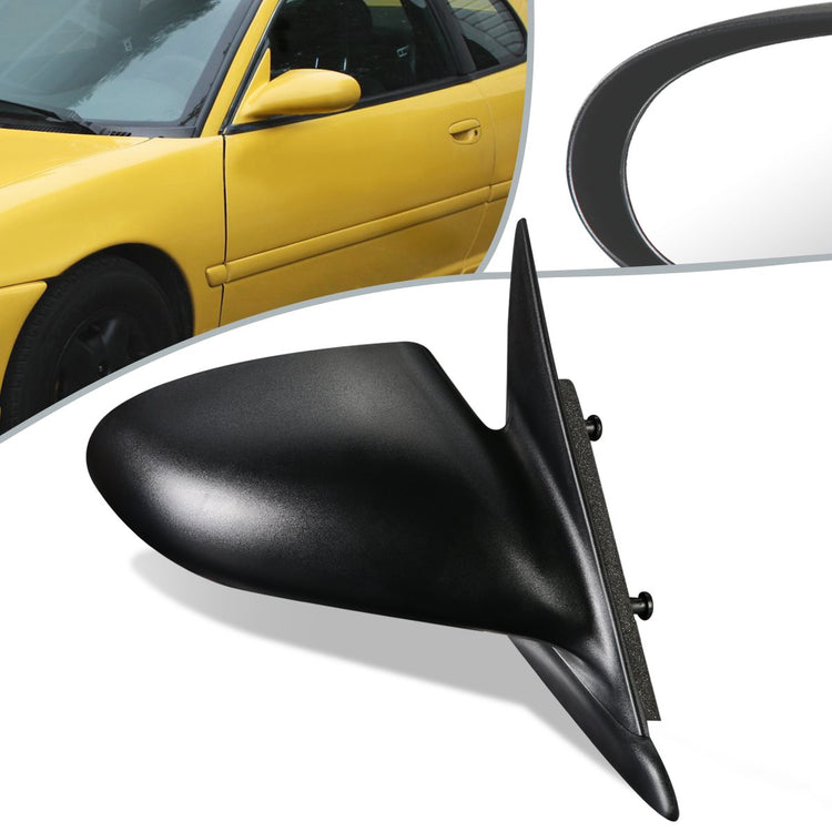 RETROVISOR MIRROR - OEM - 95-99 DODGE NEON / 95-99 PLYMOUTH NEON - POWERED - PAINTABLE - BLACK - RIGHT