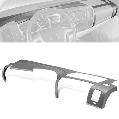 nan FRONT DASH BOARD COVER CAP - 07-13 CHEVY SILVERADO/GMC SIERRA - DOES NOT FIT LTZ,DENLI,SLT MODELS - ONLY COVERS FRONT PORTION OF DASH - GRAY