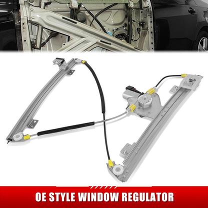 REGULADOR DE VENTANA WINDOW MOTORS & REGULATORS - CHRYSLER TOWN & COUNTRY 2008-2016 / DODGE GRAND CARAVAN 2008-2020 / RAM C/V 2012-2015 - W/ 6PIN CONNECTOR - W/ AUTO-UP - METALLIC - BARE STEEL / PLASTIC