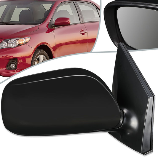 RETROVISOR MIRROR - OEM - 09-13 TOYOTA COROLLA - POWERED - TEXTURED - BLACK - RIGHT
