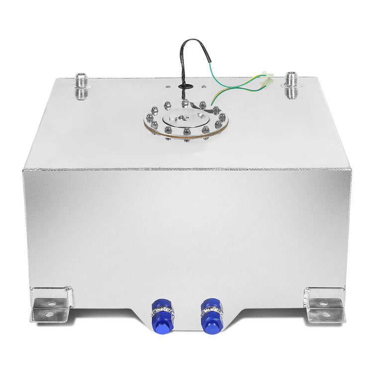 TANQUE DE GASOLINA FUEL CELL - GAS TANK WITH LEVEL SENDER - 15 GALLON - ALUMINUM - POLISHED CAP - POLISHED