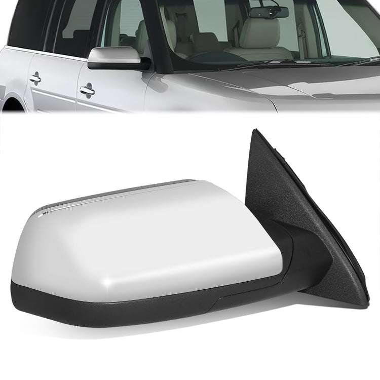 RETROVISOR MIRROR - OE STYLE - FORD FLEX 09-12 - WITH POWER WITH HEATED GLASS CHROME COVER - PASSENGER SIDE - SMOOTH - CHROME / BLACK