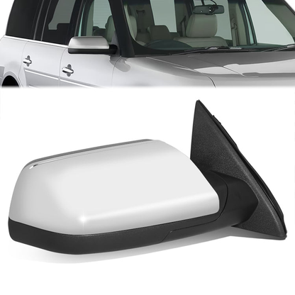 RETROVISOR MIRROR - OE STYLE - FORD FLEX 09-12 - WITH POWER WITH HEATED GLASS CHROME COVER - PASSENGER SIDE - SMOOTH - CHROME / BLACK