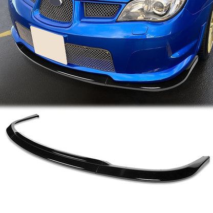 LIP FRONTAL 06-07 SUBARU IMPREZA WRX STI - REQUIRES DRILLING BUMPER FOR INSTALLATION - 3PC - PAINTED GLOSS BLACK