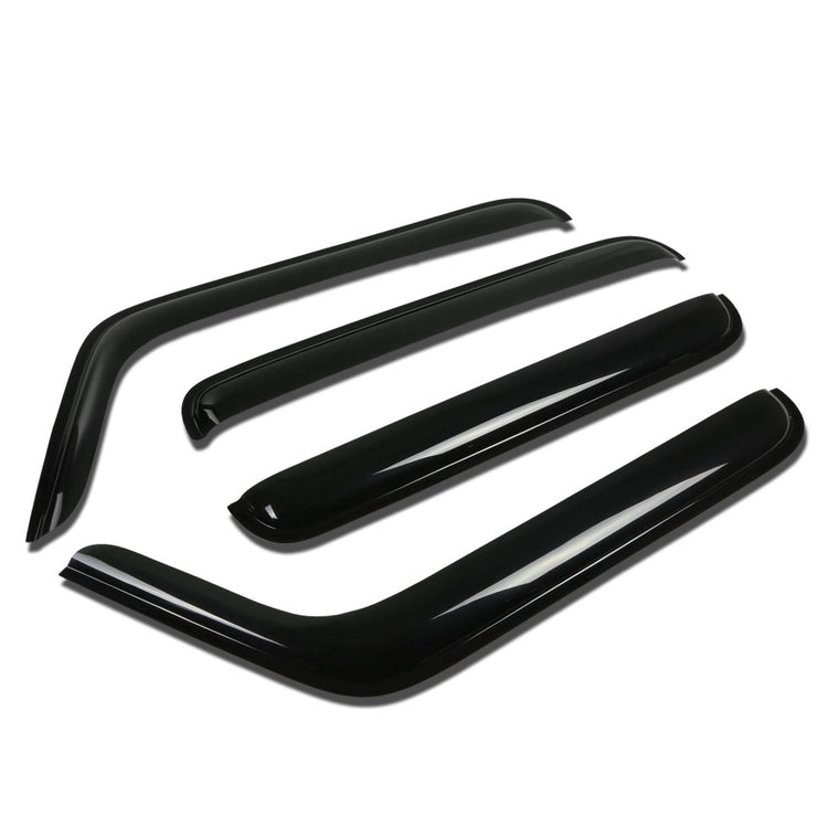 PROTECTOR DE VENTANA WINDOW VISORS - 07-14 JEEP WRANGLER 4-DR - 4PCS - DARK SMOKE
