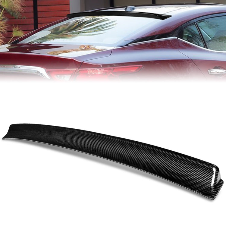 SPOILER CAR ROOF SPOILER - 16-21 NISSAN MAXIMA - CARBON FIBER BLACK