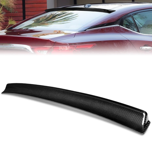 SPOILER CAR ROOF SPOILER - 16-21 NISSAN MAXIMA - CARBON FIBER BLACK