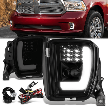 FAROS DE NIEBLA RAM 1500 13-18 NO WIRE NO SWITCH,SMOKE