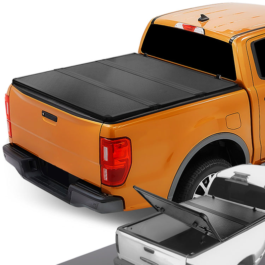 TAPADERA DE CAJUELA TONNEAU COVER - HARD TRI-FOLD - 19-21 FORD RANGER - FITS 6FT BED MODELS