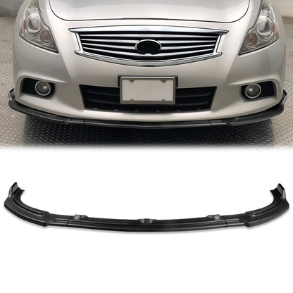 LIP FRONTAL 10-13 INFINITI G37 SEDAN - REQUIRES DRILLING BUMPER FOR INSTALLATION - 3PC - MATTE BLACK