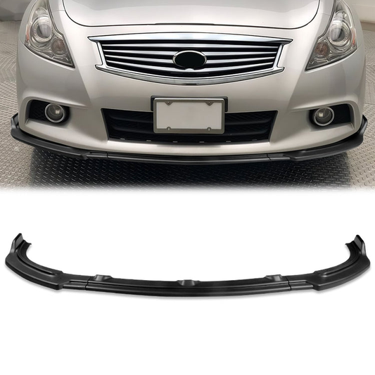 LIP FRONTAL 10-13 INFINITI G37 SEDAN - REQUIRES DRILLING BUMPER FOR INSTALLATION - 3PC - MATTE BLACK