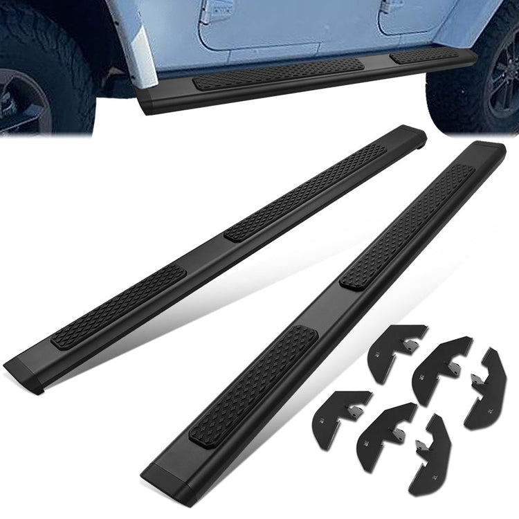 ESTRIBOS 6" - OE TUBULAR SIDE STEPS - 07-17 JEEP WRANGLER JK 4DR / 2018 JEEP WRANGLER JK 4DR (FITS WRANGLER JK MODEL ONLY. DOES NOT FIT 2018 WRANGLER JL) - BLACK