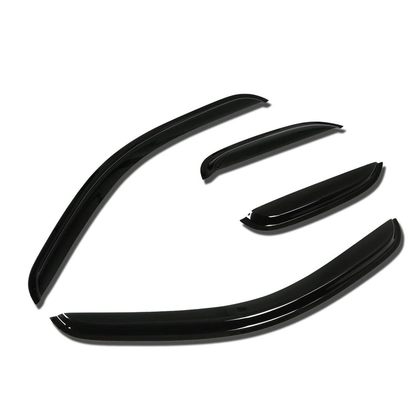 PROTECTOR DE VENTANA WINDOW VISORS - 07-13 CHEVY SILVERADO 1500, SILVERADO 2500, SILVERADO 3500, GMC SIERRA, SIERRA 1500, SIERRA 2500, SIERRA 3500 - 4PCS - EXTENDED CAB - DARK SMOKE