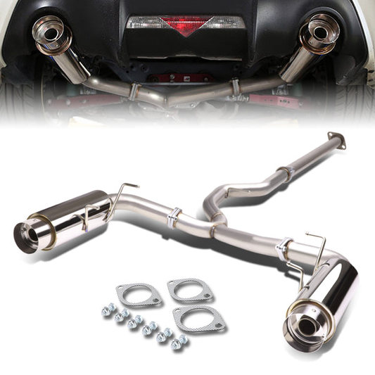 TUBERIA CATBACK CATBACK - 13-17 SCION FRS , SUBARU BRZ , TOYOTA 86 2.0L - DUAL TIP - STAINLESS STEEL