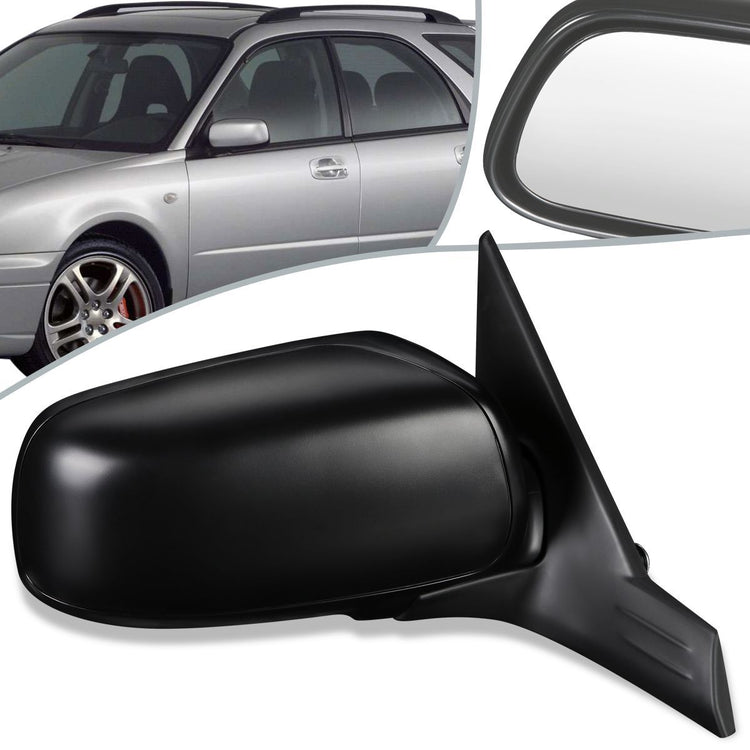 RETROVISOR MIRROR - OEM - 04-07 SUBARU IMPREZA - POWERED - TEXTURED - BLACK - RIGHT