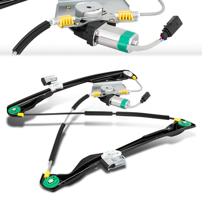 REGULADOR DE VENTANA WINDOW MOTORS & REGULATORS - METALLIC - 00-07 FORD FOCUS - METALLIC - BARE STEEL/PLASTIC