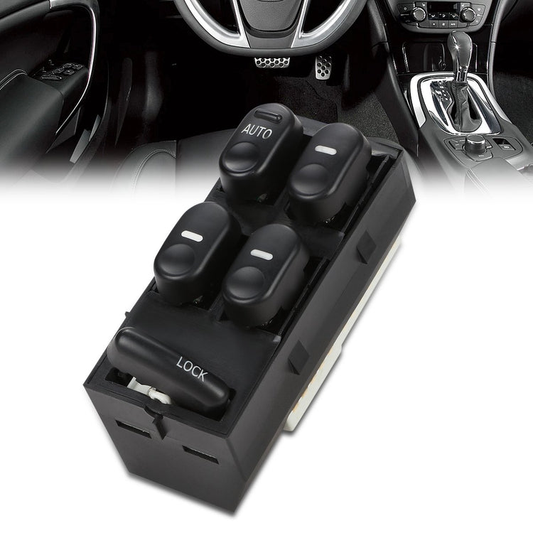 INTERRUPTOR ELEVADOR ELECTRICO 97-05 BUICK CENTURY / 97-04 BUICK REGAL - DRIVER SIDE - BLACK