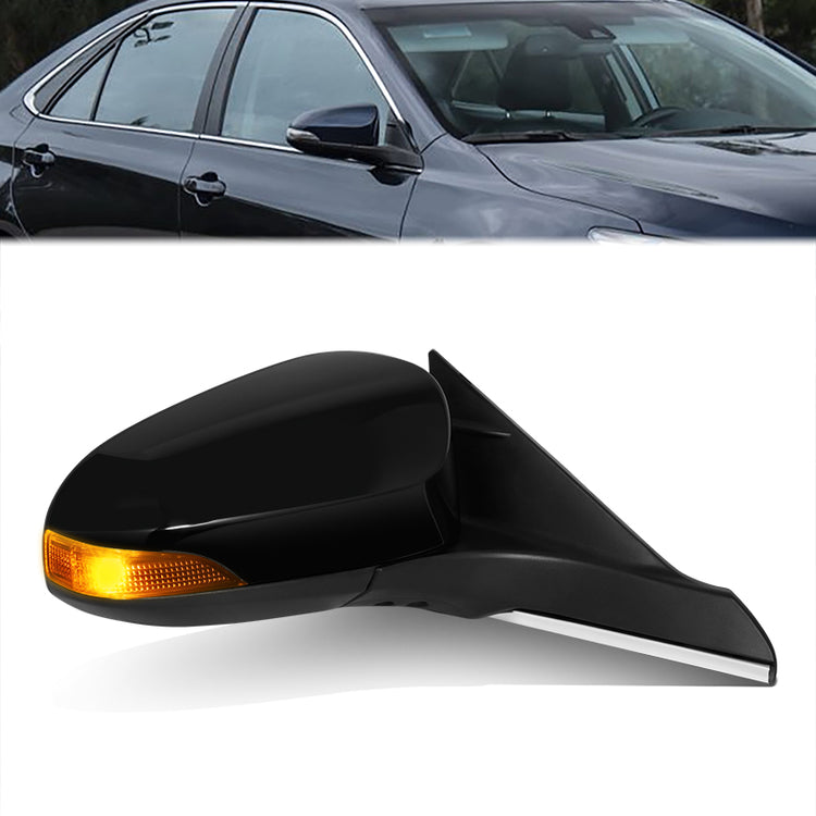 RETROVISOR MIRROR - OE STYLE - TOYOTA CAMRY 15 - WITH POWER FOILD WITH HEATED GLASS WITH SIGNAL - PASSENGER SIDE - PAINT TO MATCH - BLACK