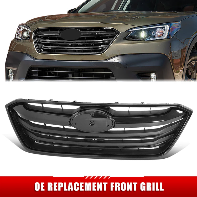 PARRILLA GRILLE - SB LGCY/OTBAK 20-22/ GRILLE ASS'Y/ MAT-BLACK W/BLACK FRAME/ BLACK MOULDING/ (2.4 TURBO)(OUTBACK)//PARTS.NO,SU1200190//OEM NO,91121AN08A