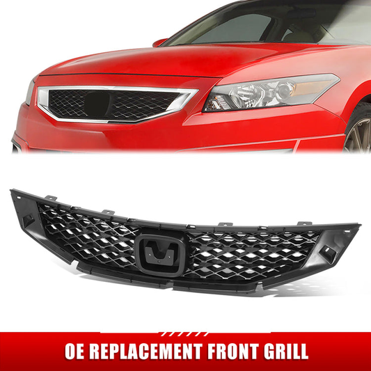 PARRILLA GRILLE - HD ACORD 08-12/ GRILLE ASS'Y 08-10/ MAT-BLACK (2D)//PARTS.NO,HO1200192//OEM NO,71121TE0A01