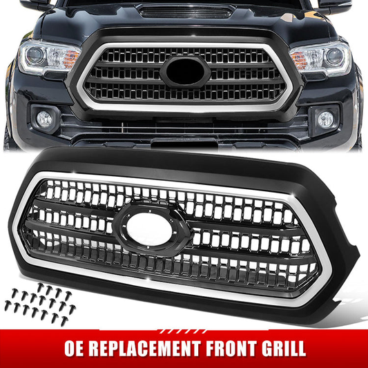PARRILLA GRILLE - TY TACMA '16-'19/20-ON/ GRILLE ASS'Y 16-17/ CHROME/BLACK/ W/CHROME MOULDING/ (TRD/SPORT)