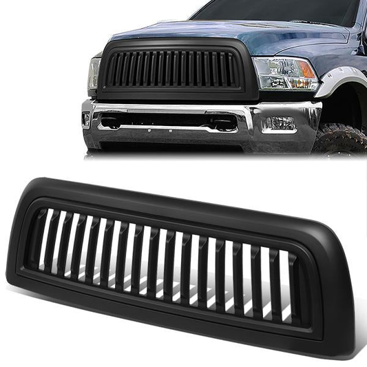 PARRILLA GRILLE - 10-18 DODGE RAM 2500, 3500 - VERTICAL FENCE STYLE - MATTE BLACK