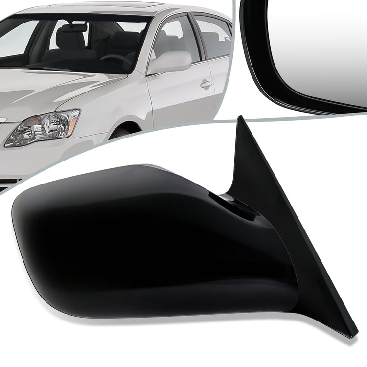RETROVISOR MIRROR - OEM - 05-10 TOYOTA AVALON - POWERED - BLACK MATERIAL - RIGHT