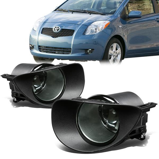 FAROS DE NIEBLA 06-08 TOYOTA YARIS HATCHBACK - W/ SWITCH - H11 BULB - SMOKE