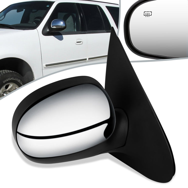 RETROVISOR MIRROR - OEM - 97-02 FORD EXPEDITION - POWERED - HEATED - CHROME - RIGHT