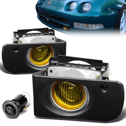 FAROS DE NIEBLA 94-97 ACURA INTEGRA 3/4-DR - W/ SWITCH - H3 BULB - AMBER