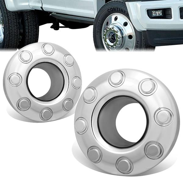 nan WHEEL RIM CENTER HUB CAPS - FRONT - 05-18 FORD F-350 SUPER DUTY - ONLY FITS FACTORY 17" X 6.5" ALUMINUM FRONT WHEELS - FITS 4WD MODELS WITH DUAL REAR WHEELS - 2PCS