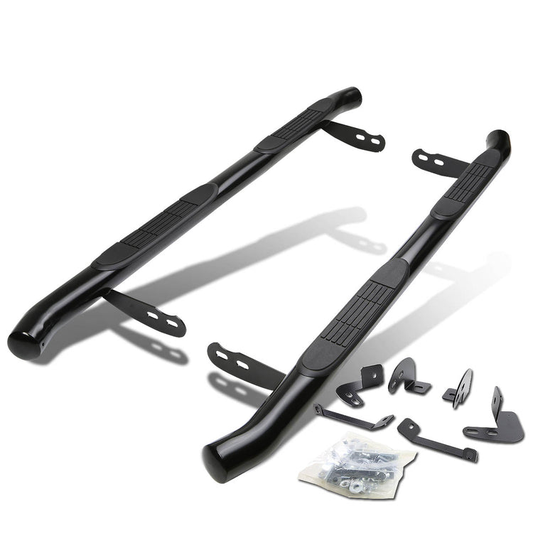 ESTRIBOS 3" - ROUND - 45 DEG - 01-07 TOYOTA HIGHLANDER / 04-06 LEXUS RX330 - BLACK